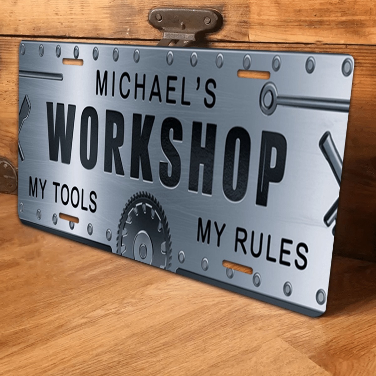 Workshop Tools And Names - 개인 맞춤형 이름 워크샵 알루미늄 사인