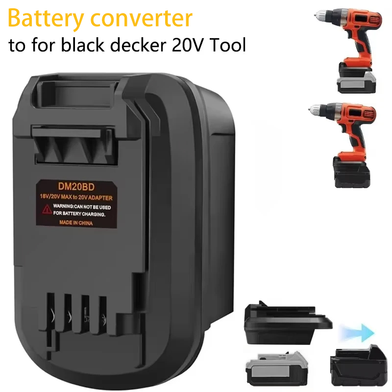 Black+Decker Tool Cordless - 블랙앤데커 공구 어댑터용, 디월트/밀워키 18V/20V 리튬이온