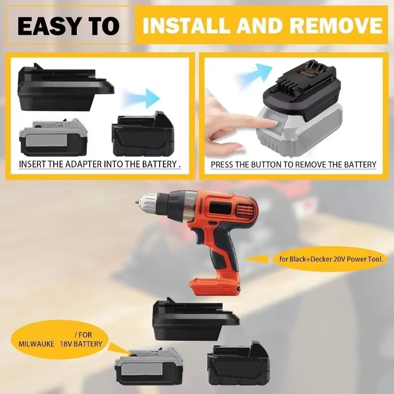 블랙앤데커 공구 어댑터용, 디월트/밀워키 18V/20V - Black+Decker Tool Cordless 리뷰 및 가격