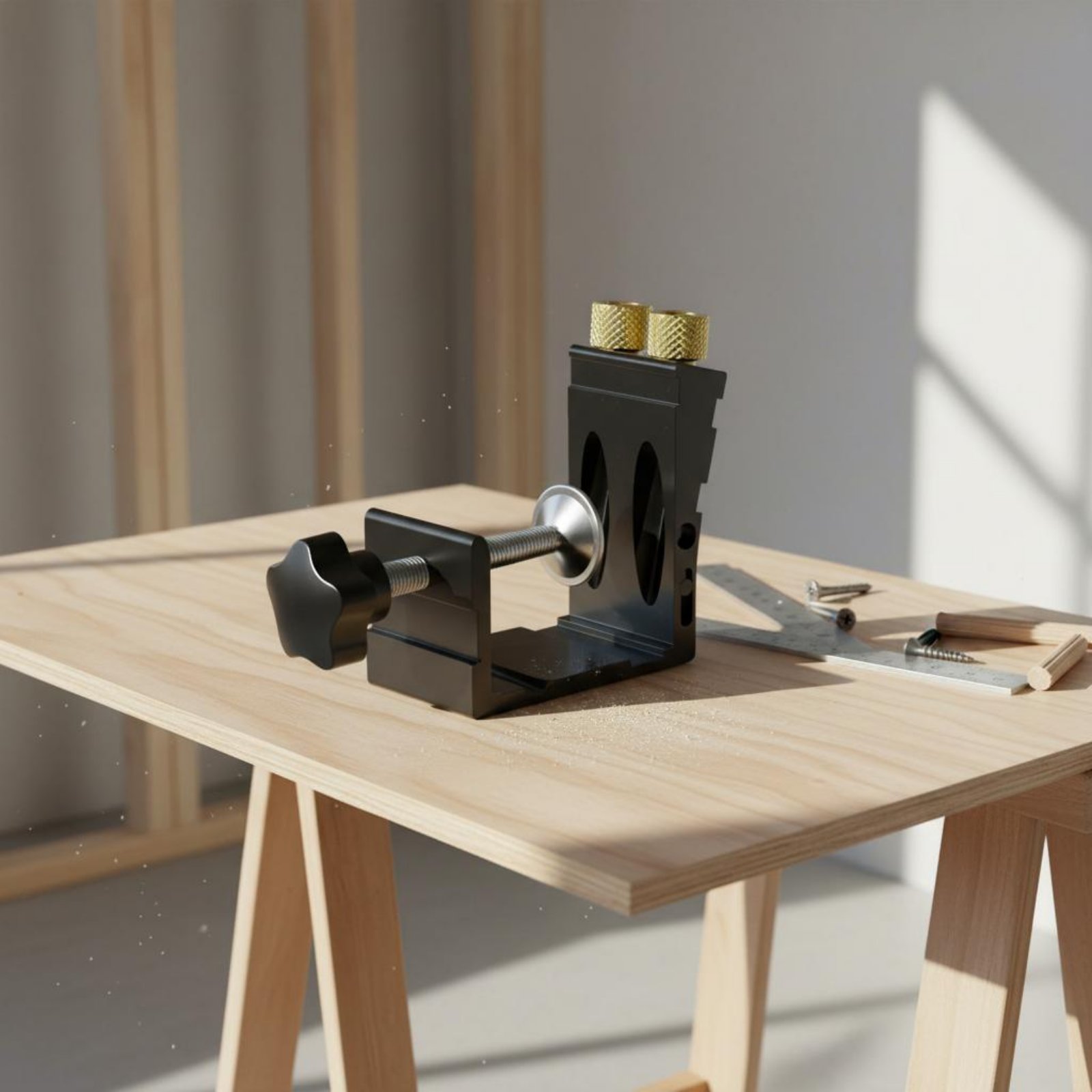 15도 각도 조절 드릴링 가이드 조절식 클램프 포켓홀  - Workshop Joinery Tools 리뷰 및 가격