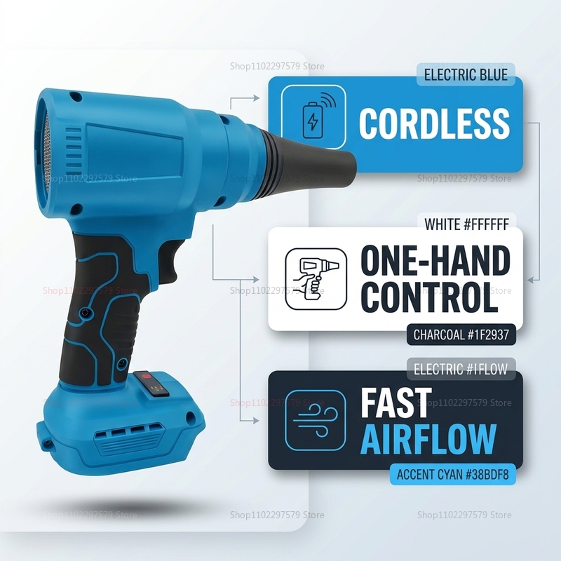 18V 브러시리스 무선 에어 더스터 전동 블로워 먼지  - Power Tools In Workshop 리뷰 및 가격
