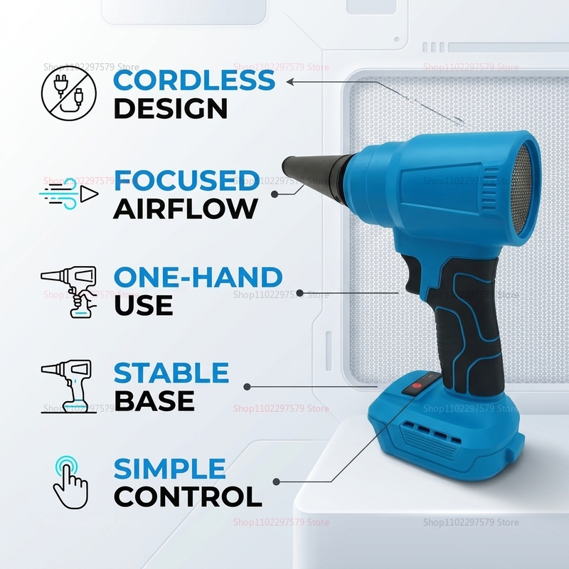 18V 브러시리스 무선 에어 더스터 전동 블로워 먼지  - Power Tools In Workshop 리뷰 및 가격